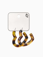 Серьги акрил «Леопард» сердце, цветной в серебре - Фото 4