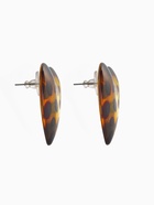 Серьги акрил «Леопард» сердце макси, цветной в серебре - Фото 3