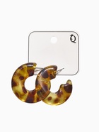 Серьги акрил «Леопард» бублик, цветной в серебре - Фото 4