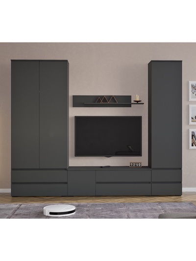 Гостиная «Лора», 2750×2200×440 мм, цвет серый