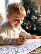 Раскраски длинные «Празднуем Новый год», набор 4 шт. - фото 58037693