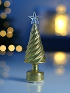 Фигура светодиодная «Ёлочка конус», 1 LED, 15×5 см, от батареек AG13x3, свечение тёплое белое - фото 5039219