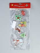 Светодиодная наклейка на окна «Снеговичок», 0.5 м, 6 LED, от батареек CR2032×2, свечение тёплое белое - Фото 5