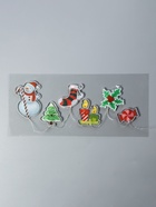Светодиодная наклейка на окна «Снеговичок», 0.5 м, 6 LED, от батареек CR2032×2, свечение тёплое белое - Фото 1