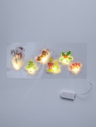 Светодиодная наклейка на окна «Снеговичок», 0.5 м, 6 LED, от батареек CR2032×2, свечение тёплое белое - Фото 2