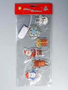 Светодиодная наклейка на окна «Новогодние друзья», 0.5 м, 6 LED, от батареек CR2032×2, свечение тёплое белое - Фото 5