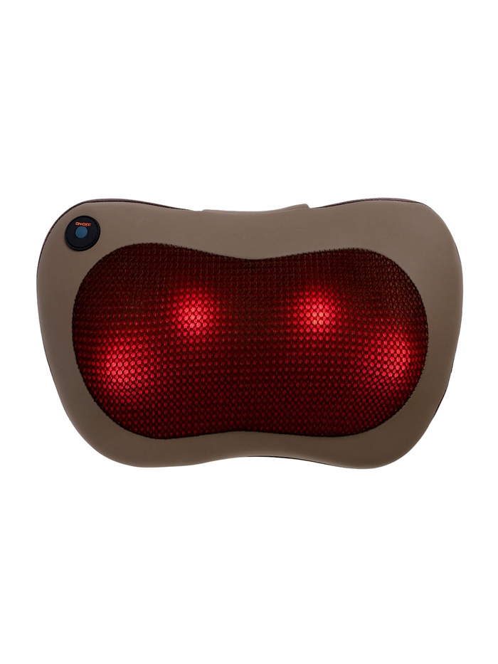 Массажная подушка BM-HT038, электрическая, ИК-подогрев, роликовая - Фото 1