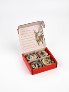 Свечи новогодние в банке, набор 4 шт. «Ретро», диам. 4.8 см - фото 61080448