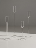 Набор подсвечников на 1 свечу «Валери», 4 шт., стекло, прозрачный, d=2 см - Фото 2