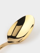 Чайная ложка Magistro Kolos min, длина 15.7 см, толщина 2 мм, нержавеющая сталь, золотистая - Фото 3