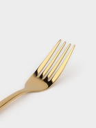 Вилка столовая Magistro Kolos min, длина 20 см, толщина 2.2 мм, нержавеющая сталь, золотистая - Фото 3