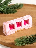 Набор свечей гелевых «Конь. Мечтай. Сияй. Зажигай», 3 шт., розовые, 2.5×2.5×2.5 см - Фото 2