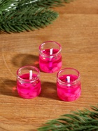 Набор свечей гелевых «Конь. Мечтай. Сияй. Зажигай», 3 шт., розовые, 2.5×2.5×2.5 см - Фото 3