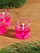 Набор свечей гелевых «Конь. Мечтай. Сияй. Зажигай», 3 шт., розовые, 2.5×2.5×2.5 см - Фото 4