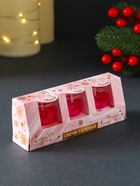 Набор свечей гелевых «Конь. Мечтай. Сияй. Зажигай», 3 шт., розовые, 2.5×2.5×2.5 см - Фото 7