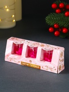 Набор свечей гелевых «Конь. Мечтай. Сияй. Зажигай», 3 шт., розовые, 2.5×2.5×2.5 см - Фото 8