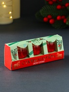 Набор свечей гелевых «Конь. С Новым годом!», 3 шт., красные, 2.5×2.5×2.5 см - Фото 7