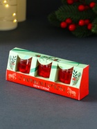 Набор свечей гелевых «Конь. С Новым годом!», 3 шт., красные, 2.5×2.5×2.5 см - Фото 8