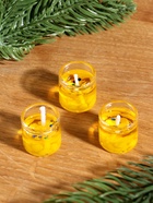 Набор свечей гелевых «Золотой конь. На удачу», 3 шт., золотые, 2.5×2.5×2.5 см - Фото 3