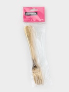 Вилки столовые Доляна «Эмили», длина 20.5 см, 6 шт., нержавеющая сталь, золотистые - Фото 6