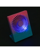 УЦЕНКА Портативный настольный вентилятор YS2202B, 500 мАч, 3 режима, вход micro-USB, провод, градиент холодный - Фото 6