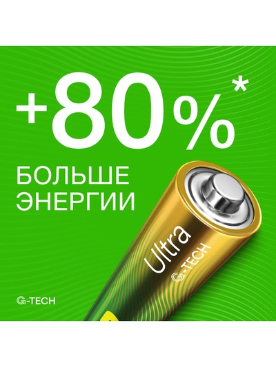 Батарейка алкалиновая GP Ultra, ААА+АА, LR03+LR6-24BL, 1.5В, блистер 12+12 шт., вентилятор
