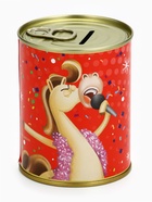 Копилка-банка новогодняя «Коплю на себя», металл, 7,5 х 9,5 см - фото 48664432