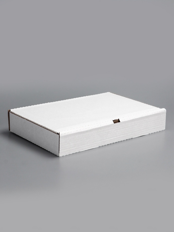 Коробка для пирога и пиццы, белая, 39×25×6 см - Фото 1