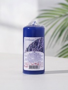 УЦЕНКА Ароматическая свеча-цилиндр «Лаванда», 4×9 см, 11 ч, 88 г, синяя - Фото 2