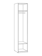 Шкаф трёхстворчатый для одежды «Амьен», 1312×586×2135 мм, цвет плейн/веллюто МДФ - фото 14869315