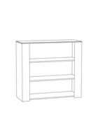 Спальный гарнитур «Амели», комплект 3 предмета, цвет бетон чикаго/шёлковый камень - Фото 3