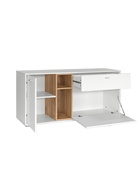 Комплект мебель в гостиную «Бэль», комплект 5 предметов, цвет белый премиум/дуб крафт золотой - Фото 5