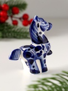 Фигурка фарфор гжель «Конь Циркач», 7×7×3 см - Фото 4