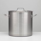 УЦЕНКА Котел 20 л нерж.тройное дно d=300 h=300, ИНДУКЦИЯ - Фото 1