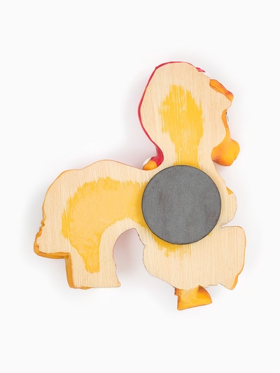 Магнит новогодний на холодильник «Лошадь в колпаке»