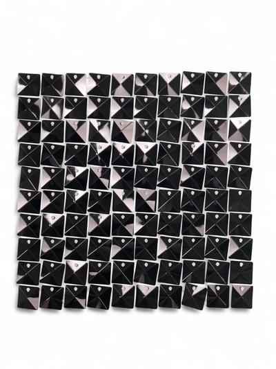 Панель с пайетками для фотозоны 30×30 см чёрная