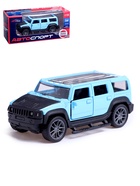 УЦЕНКА Машинка металлическая «Джип», 1:36, инерционная, открываются двери, синий - Фото 1