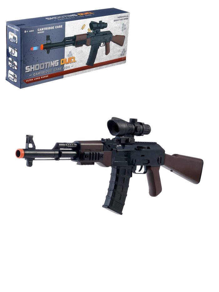 УЦЕНКА Автомат АК-47, стреляем мягкими пулями с гильзами - Фото 1