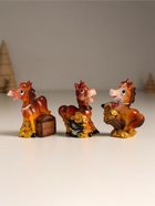 Фигурка полистоун «Лошадка с золотыми монетами», 5.5×3.3×6.7 см, МИКС - Фото 2