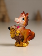 Фигурка полистоун «Лошадка с золотыми монетами», 5.5×3.3×6.7 см, МИКС - Фото 3