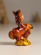 Фигурка полистоун «Лошадка с золотыми монетами», 5.5×3.3×6.7 см, МИКС - Фото 5