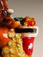 Копилка для денег «Коняшка с носком с подарками, в колпаке», полистоун, 9×5.8×12.5 см - фото 53415374