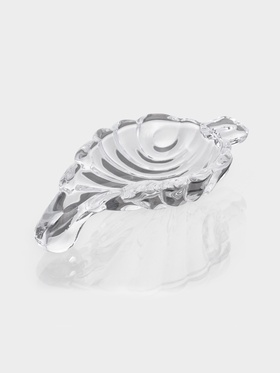 Блюдо для подачи «Лист» 13.5×7.2×3.5, стекло, прозрачное