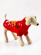 Свитер «Олень на красном», XL (ДС 34, ОШ 34, ОГ 32-51 см) - Фото 3