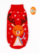 Свитер «Олень на красном», XL (ДС 34, ОШ 34, ОГ 32-51 см) - Фото 8