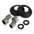 УЦЕНКА Смеситель для ванны ZEIN Z3852, однорычажный, душевой набор, лейка 5 режимов, черный 10908272