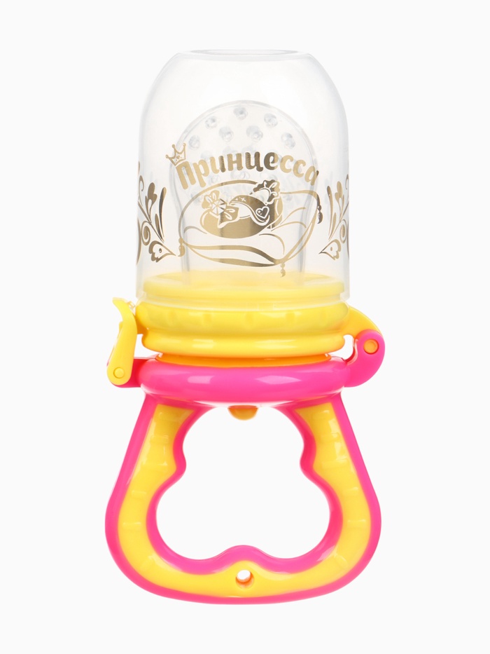 Ниблер для прикорма, от 5 мес., с силиконовой сеточкой, размер М «Принцесса», розовый - Фото 1