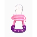 Ниблер для прикорма, от 5 мес., с силиконовой сеточкой, размер М «Доченька», розовый - Фото 3