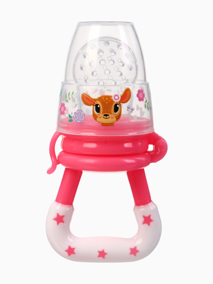 Ниблер для прикорма, от 5 мес., с силиконовой сеточкой, размер М «Оленята» - Фото 1