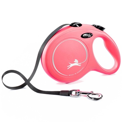 Поводок-рулетка flexi New Classic L. Лента 8 м для собак до 50 кг Красный